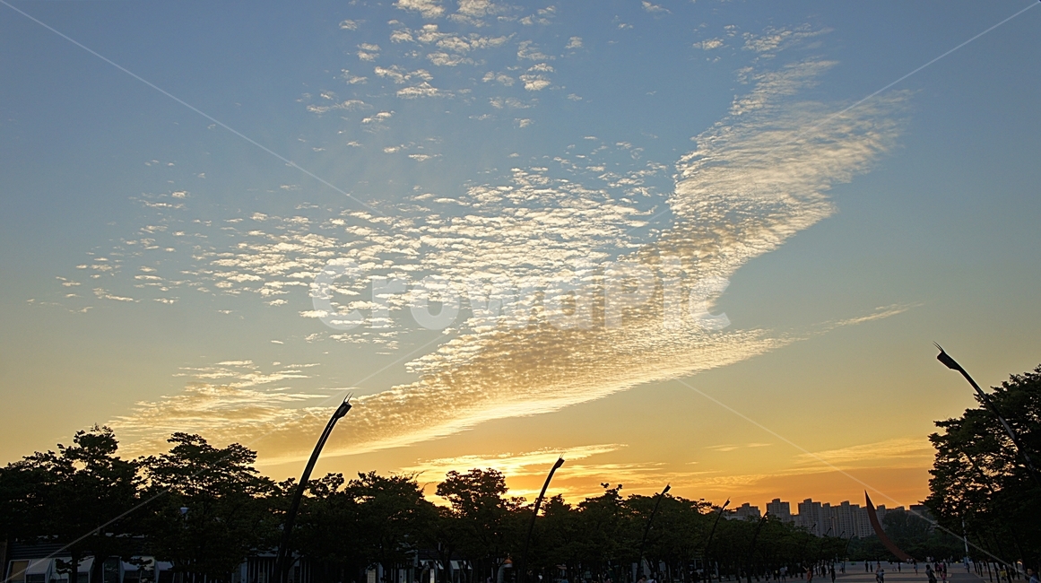 하늘,sky,노을,밝은하늘,구름낀하늘