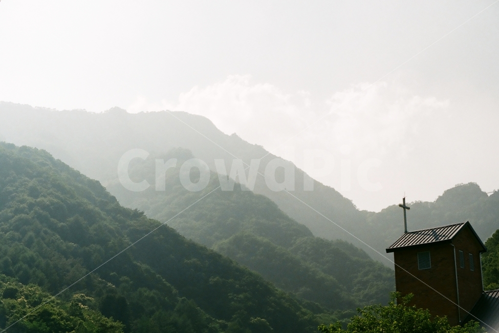 구봉산,교회,산,분위기,필름사진,자연,풍경,nature,landscape,종교,신앙,religion,belief,faith,outdoors,옥외