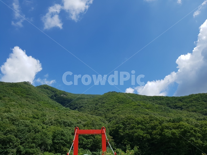 하늘,파란하늘,풍경,나무,산,구름,여름하늘,자연,풍경,nature,landscape,outdoors,옥외,rural,농촌,building,건물