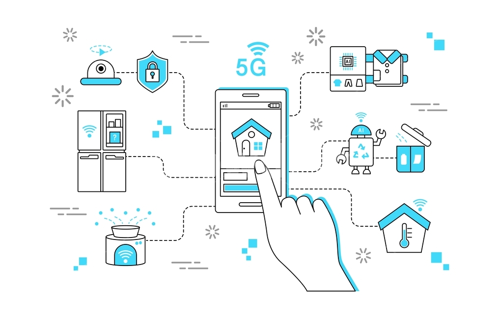 5g,스마트폰,손,집,제어,휴대폰,핸드폰,ai,옷,정리,분리수거,로봇,온도,공기,청정,냉장고,보안,cctv,핸드,핸드모션,미래,기술,원격,와이파이,사물인터넷,iot,라인,배경,비즈니스,정보통신기술,전자기기,전자제품,it,information,technology,electronic equipment,그래픽,일러스트레이션,graphic,illustration
