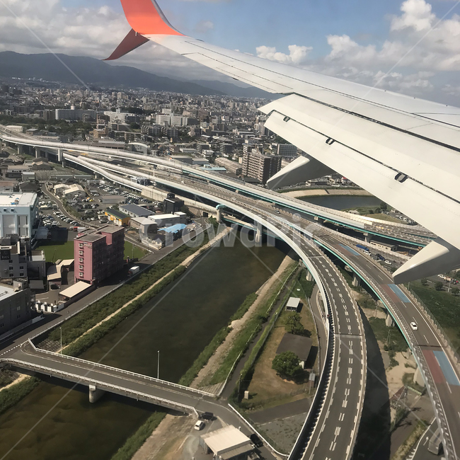 road,도로,bridge,building,건물,경치,airplane,sky,topview,cloud