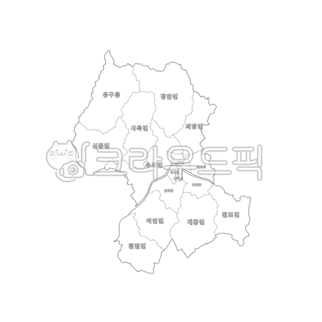 충청도,충청남도,공주시,대한민국,우리나라,한국,행정구역,도,시,군,읍,면,동,지도,행정구역지도,백지도,흰색,map