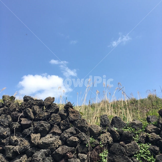 돌,제주도,하늘,구름,청량,자연,여름,제주도,jeju,jeju island,rubble,파편