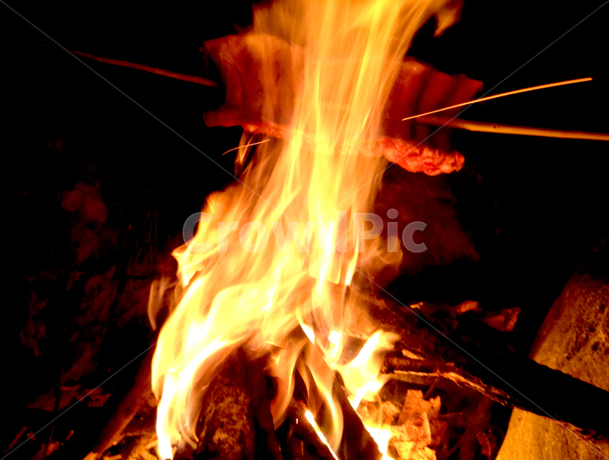 모닥불,바베큐,고기,꼬치,campfire,bbq,barbecue,meat,fire