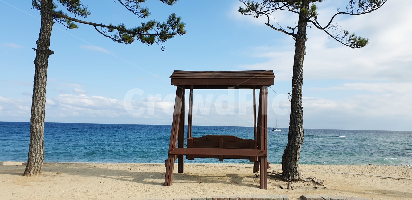 바닷가,경주,바다,흔들의자,의자,하늘,해변,해변,바다,beach,sea
