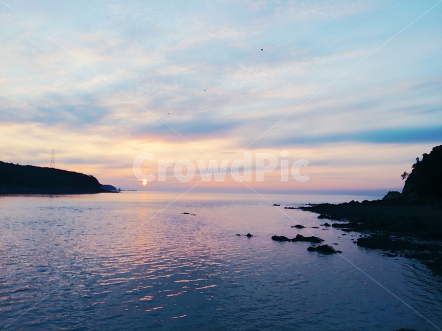 하늘,바다,노을,섬,구름,sunset,cloud,island,sea,sky