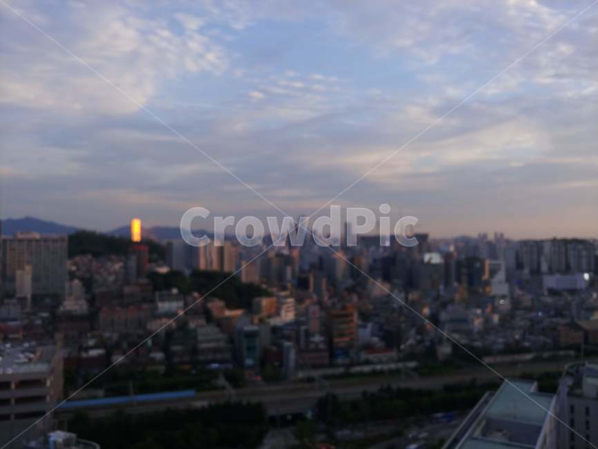 신촌,저녁,노을,도시,전경,구름,하늘,풍경,도시,풍경,city,landscape,한국도시풍경,한국도시경관,korea cityscape,building,건물,시티,town,urban,어반,metropolis,중심지,high rise,고층 건물