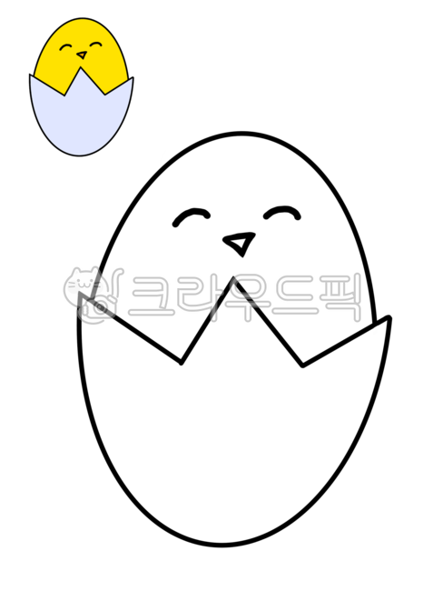병아리,병아리일러스트,병아리색칠공부,병아리색칠,병아리그리기,색칠공부,유아그림,초등그림,색칠하기,동물,새,조류,노란색,그래픽,일러스트레이션,graphic,illustration