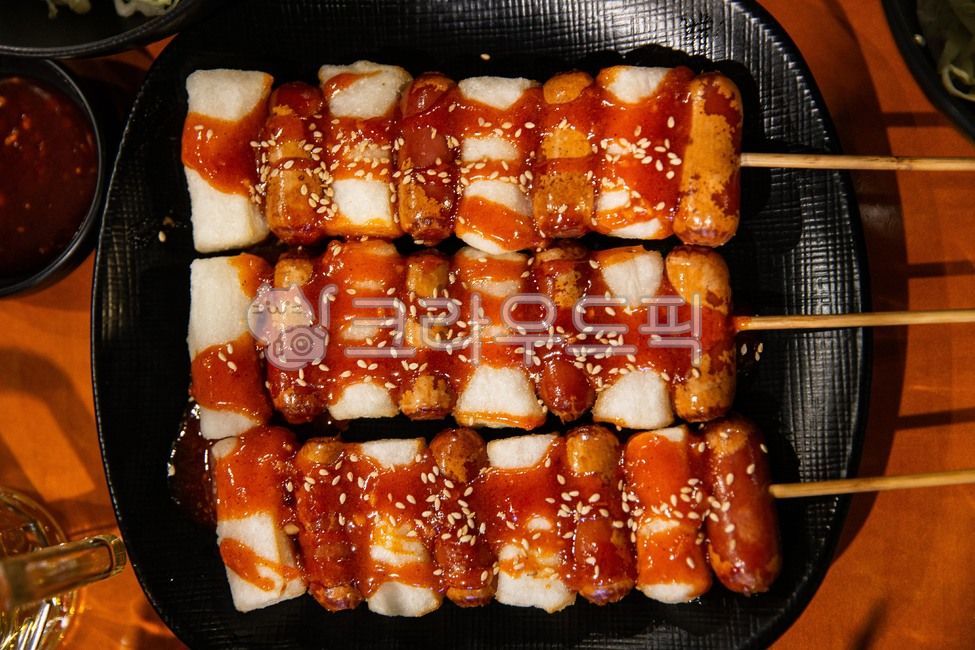 소세지, 떡꼬치, 흰떡, 소떡꼬치, 소떡소떡, 사진,이미지,일러스트,캘리그라피 - 우리들작가