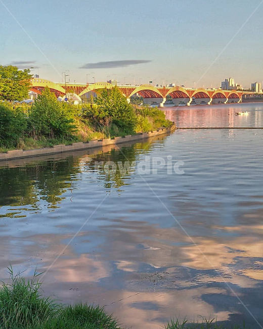 water,물,waterfront,워터프론트,서울,seoul,한강,hangang,hanriver,다리,bridge,성산대교,하늘,sky,구름,cloud,outdoors,옥외,물그림자,반영,반사,자연,nature,계절,여름,summer