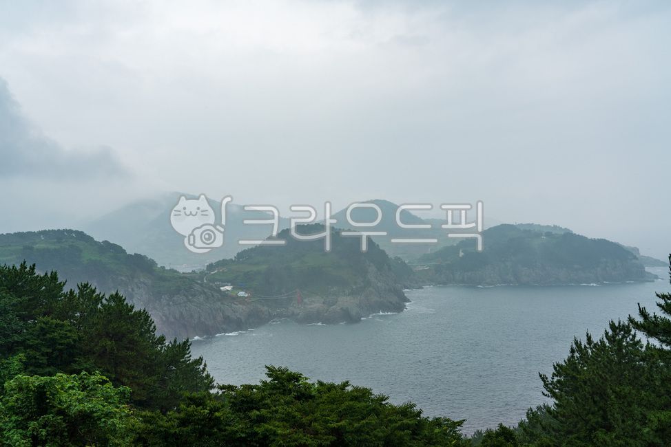 통영,경남,욕지도,남해바다,바다,해안가,대한민국섬,한국섬,힐링,비오는날,한국자연경관,경상남도,하늘,구름