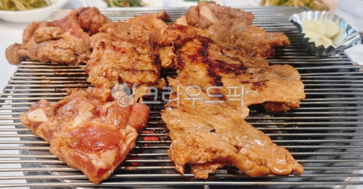 양념돼지갈비, 양념갈비, 숯불갈비, 숯불구이, 구이, 사진,이미지,일러스트,캘리그라피 - 먹방작가