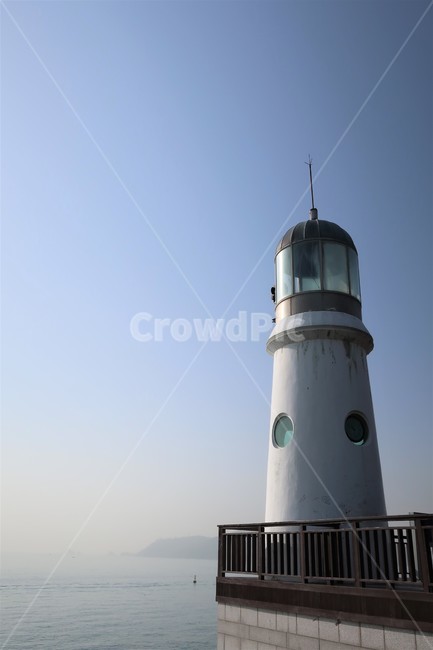 부산,등대,바다,해변,하얀,항로,표지,불빛,구조물,건물,시설,신호,수평선,등대,lighthouse