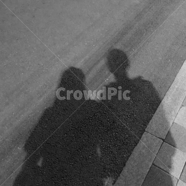 그림자,흑백,데이트,사람,너와나,함께,사람들,person,people,shadow,night,밤,산책