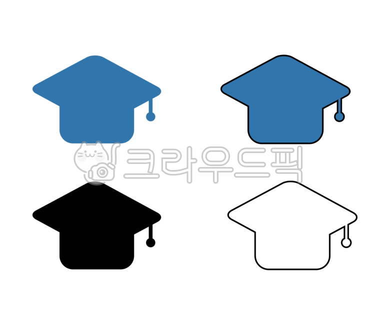 학사모, 졸업모자, 졸업, 모자, 학교, 사진,이미지,일러스트,캘리그라피 - 바끄미작가