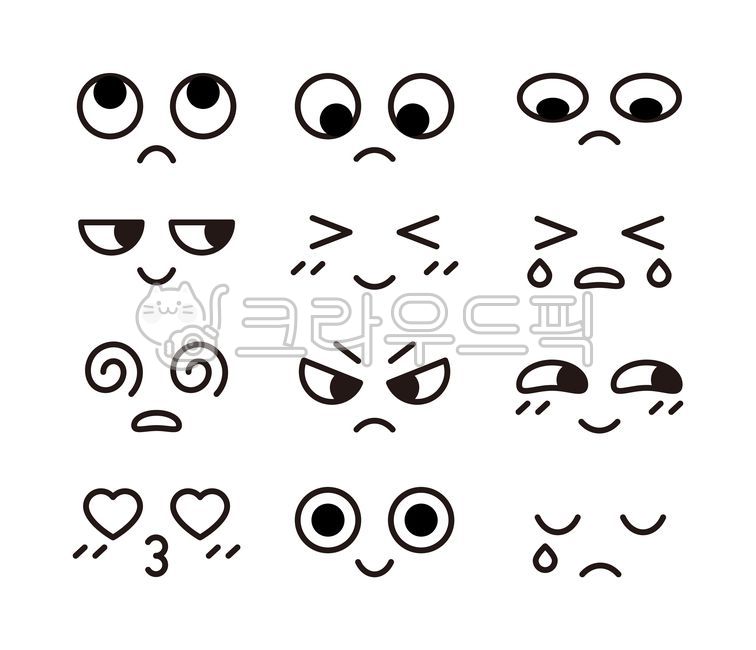 Emoticon,emoji,face,expression,cute,character,illustration,design,icon,happy,sad,angry,surprise,love,heart,crying,eyes,mood,emotion,reaction,cartoon,drawing,art,graphic,playful,joyful,tears,wink,creative,vector,minimal