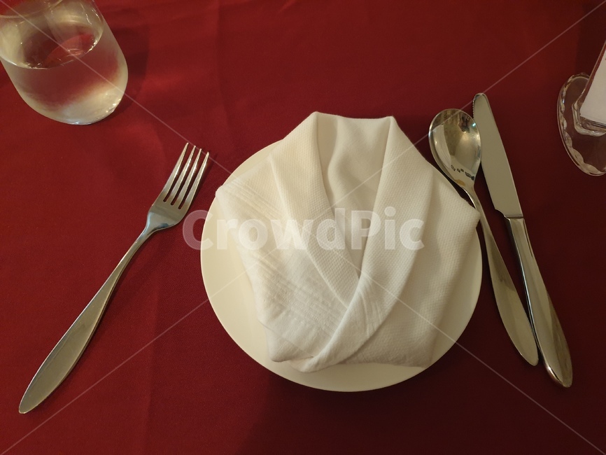 냅킨,냅킨아트,레스토랑,플레이팅,나이프,포크,스푼,fork,cutlery