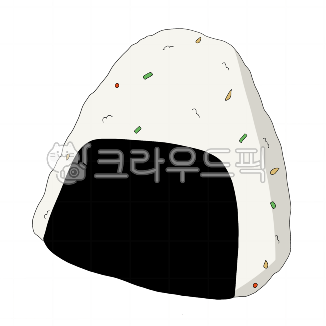 rice balls,Japanese rice balls,food illustration,Rice ball illustration,Triangle Gimbap