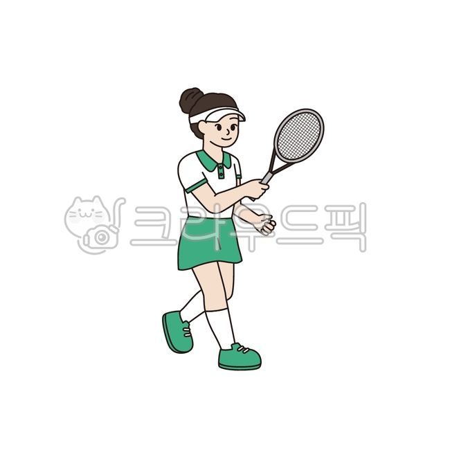 사람,운동,건강,다이어트,활동,야외활동,여자,일러스트,테니스,라켓,스포츠,테니스라켓,배드민턴