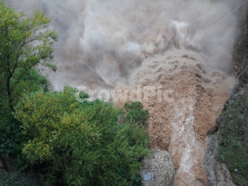 스페인,론다,강,강물,폭포,엄청난,나무,spain,ronda,river,자연,nature,옥외,outdoors,물,water