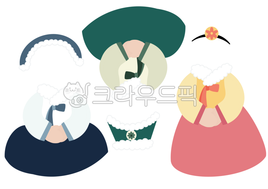 Hanbok,Hanbok illustration,Hanbok composite design,Winter Hanbok,Hanbok decoration,Women's Hanbok,Winter Hanbok design,composite design,Seollal,Seollal Day,New Year,Holiday,New Year