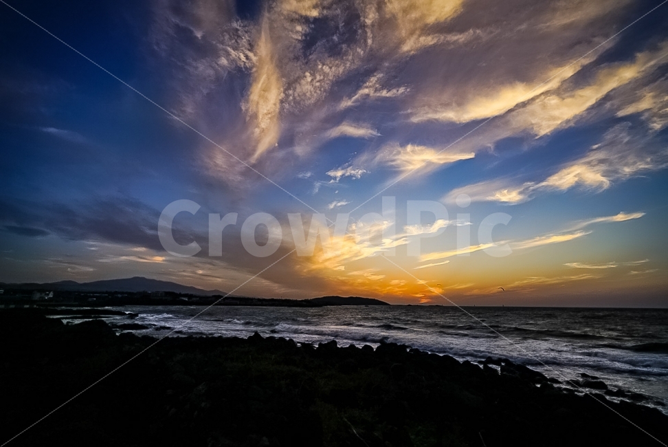 제주도,바다,노을,석양,자연,구름,자연,풍경,nature,landscape,한국자연풍경,한국자연경관,korea nature landscape,outdoors,옥외,sky,하늘,sunlight,햇빛