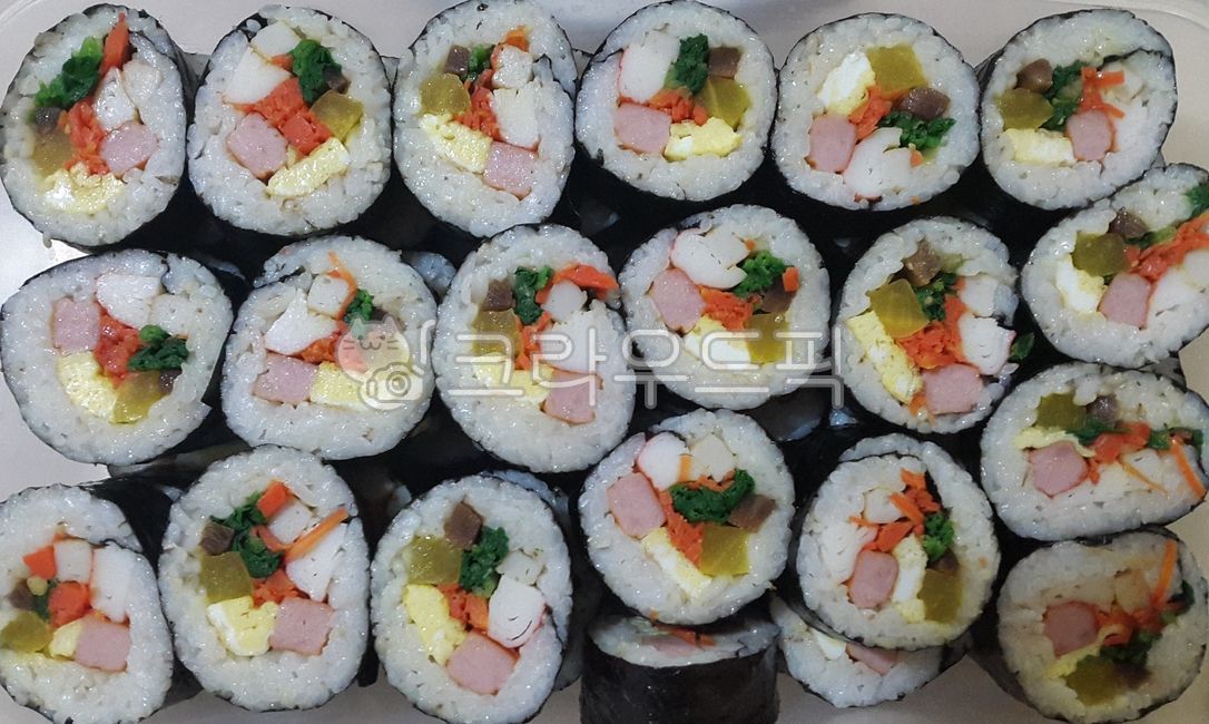 음식, 김밥, 도시락, 김, 밥, 사진,이미지,일러스트,캘리그라피 - 애플티작가