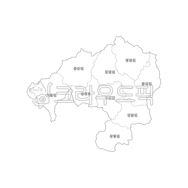 Gangwon-do,Gangwon,Hoengseong-gun,Hoengseong,Republic of Korea,our country,Korea,administrative district,province,city,county,town,township,dong,map,administrative district map,blank map,white,map
