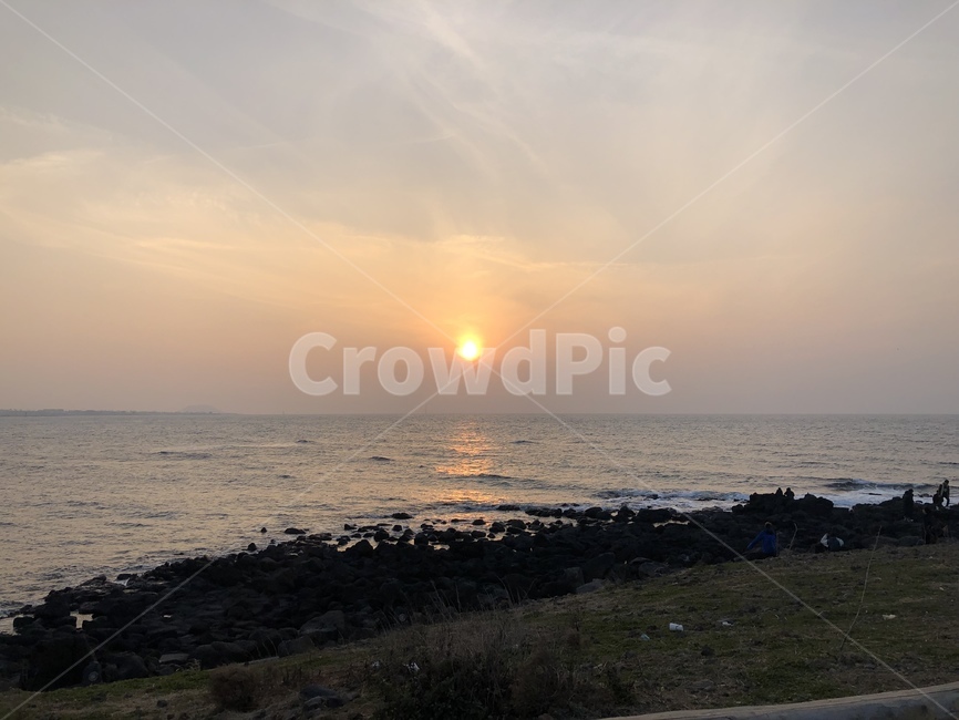제주도,바다,노을,석양,sunset,바다노을,애월,애월바다,일몰,jeju,해,sun,자연,풍경,nature,landscape,outdoors,옥외