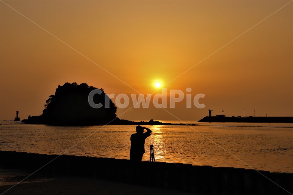 해수욕장,그림자,노을,일몰,sunset,사진
