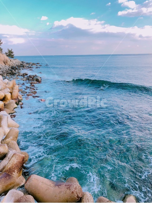 방파제,겨울바다,바다,푸른바다,파도,자연,풍경,nature,landscape,promontory,곶,ocean,대양,water,물,outdoors,옥외,sea