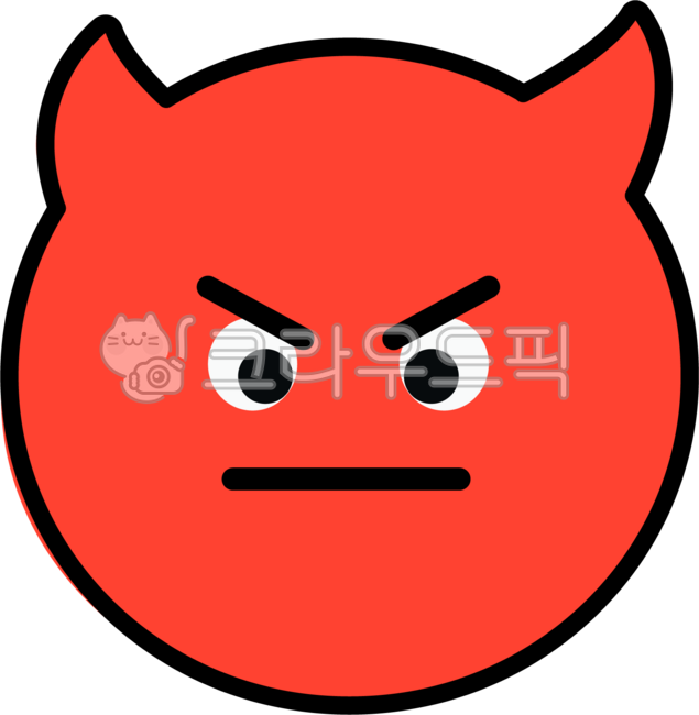 Expression,face,emoticon,emoji,circle,emotion,emoticon,sticker,daku,decoration,baby,angry,devil,cute,simple,simple,line,drawing,line drawing,illustration,color,humor,icon