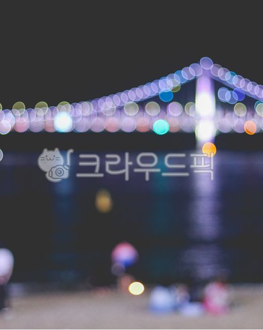 night view,Gwangalli,Busan,night,beach,Gwangan Bridge,night sea,swimming beach