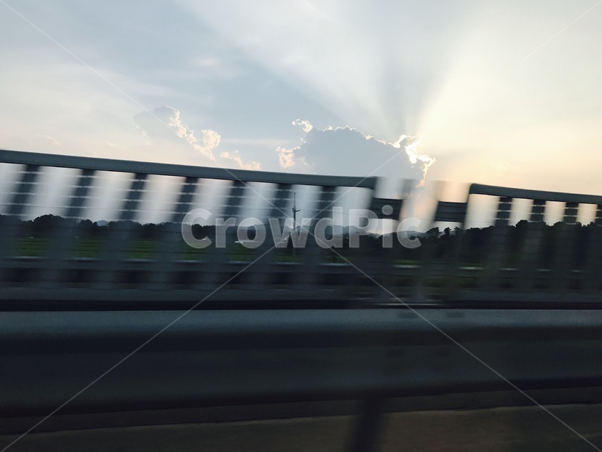 구름,하늘,도로,풍경,햇빛