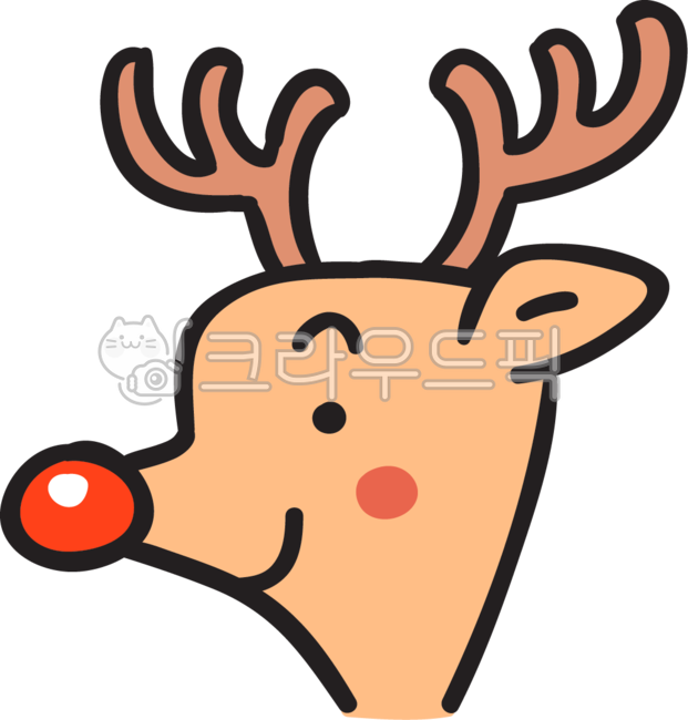 deer,Christmas,Rudolf,rudolph deer,sticker,winter,christmas,emoticon,wildlife