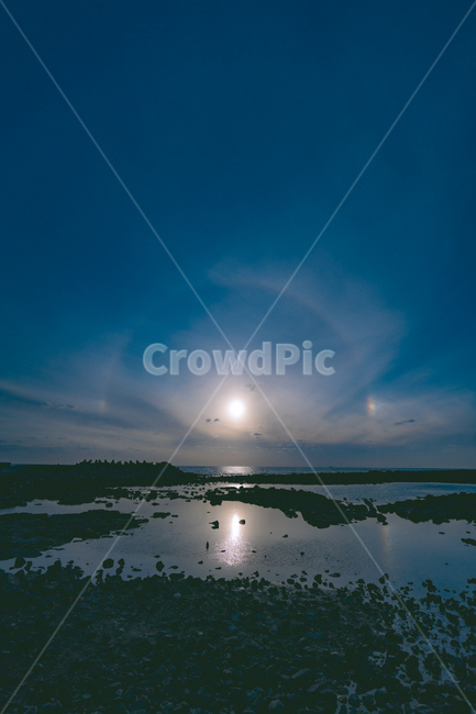 자연,outdoors,해무리,nature,옥외,land,light,빛,flare,플레어,water,물,바다,landscape