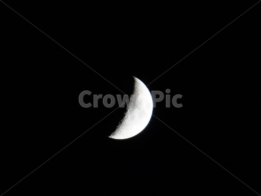 달,반달,초승달,밤,moon,크레이터