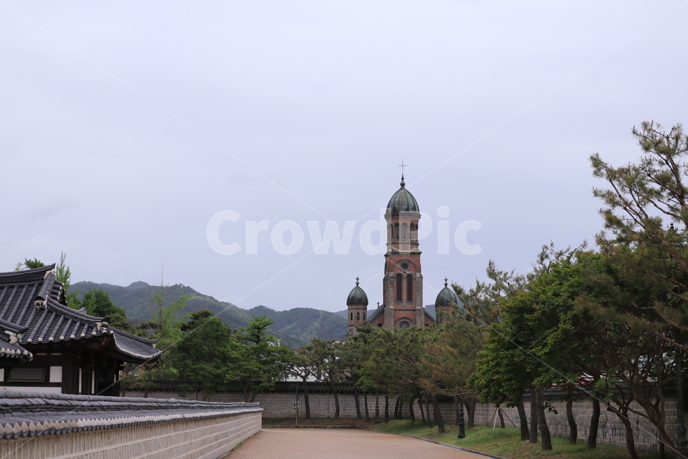 한옥,기와,한옥마을,풍경,건물,자연,한국,korea,전통,하늘,산