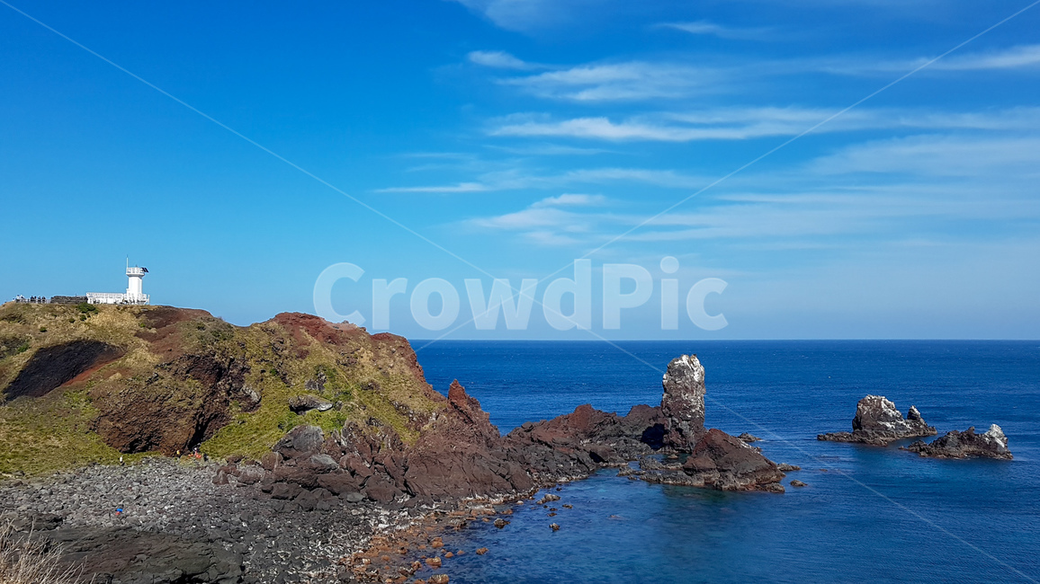 제주도,바다,하늘,구름,등대,섬,자연,풍경,nature,landscape,제주도,jeju,jeju island,promontory,곶,outdoors,옥외,sea,ocean,대양,water,물,land,땅,shoreline,해안선