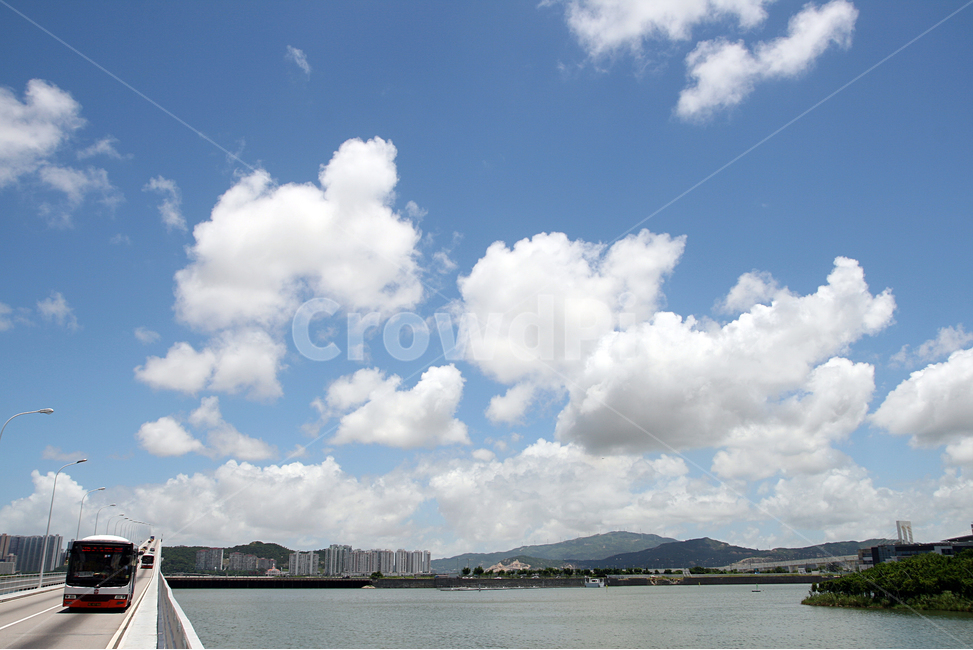 마카오,하늘,홍콩,구름,뭉게구름,맑은하늘,도시,풍경,city,landscape,교통,교통수단,traffic,transportation,nature,자연,outdoors,옥외