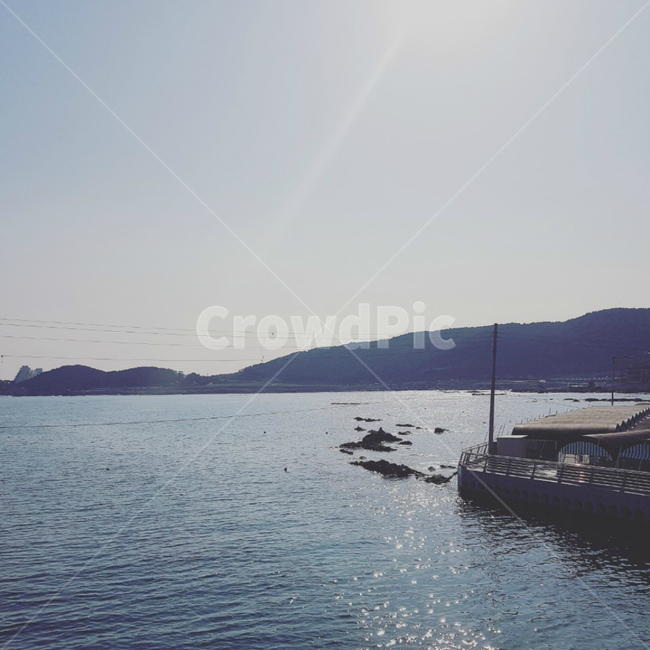 바다,물,해변,하늘,산,물결