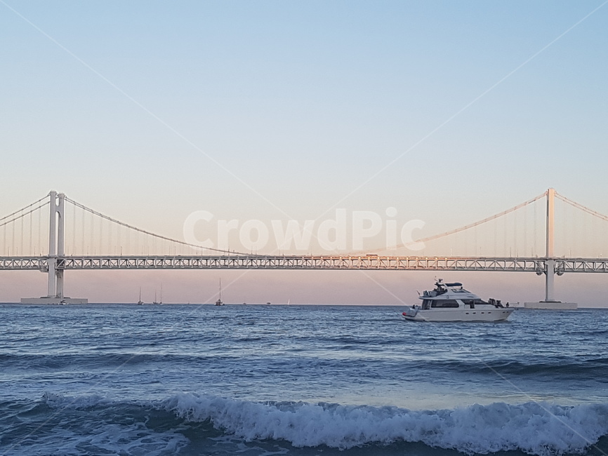 다리,boat,보트,광안대교,bridge