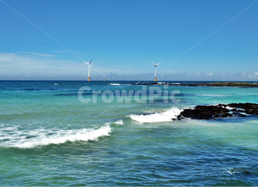 월정리해수욕장,올레20코스,바다,올레,풍력발전기,푸른하늘,자연,제주,machine,기계,motor,모터,engine,엔진