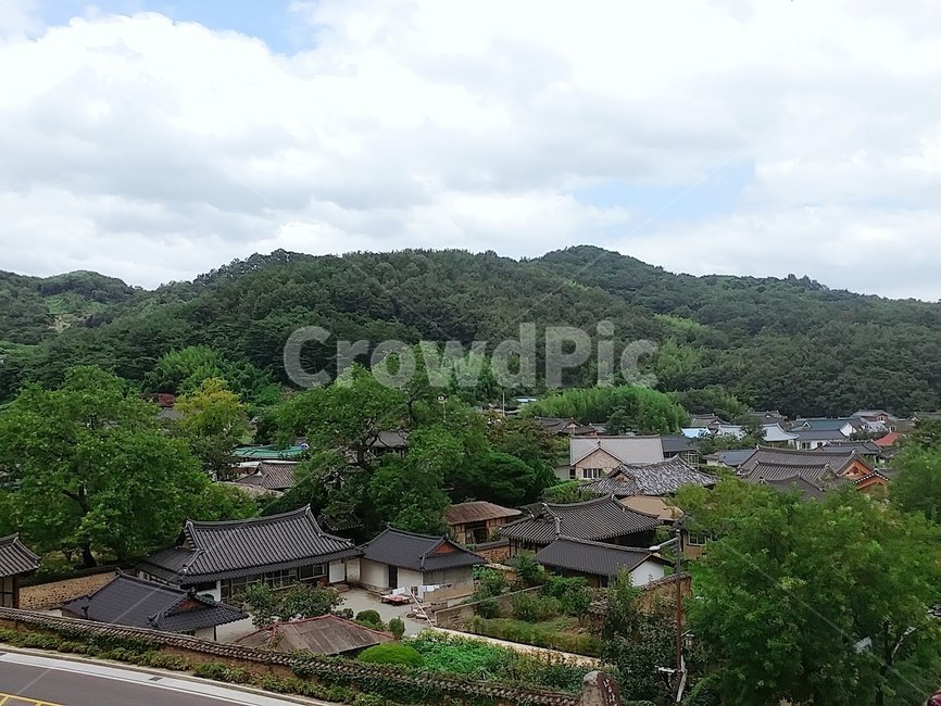 nature,자연,roof,지붕,outdoors,옥외,마을,한옥,village,전통,오래된,기와집,시골