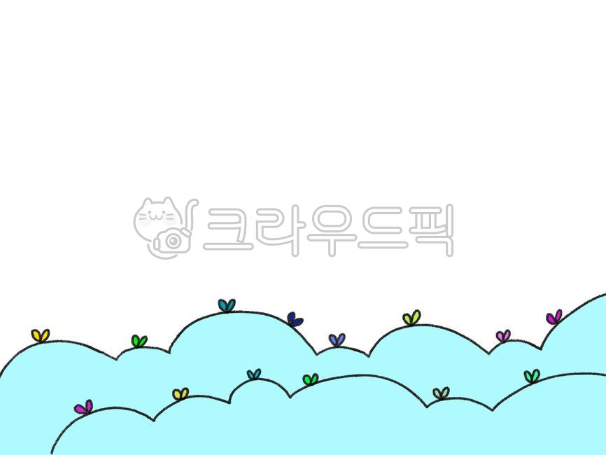Environment board, sprout, border, frame, mountain - Authentic Korean ...