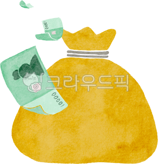Money,pocket,money bag,money illustration,money picture,savings,coins,banknotes,ten thousand won,subsidy,lucky bag,allowance,pocket money,emergency fund,bundle,deposit,savings,bank,manijun