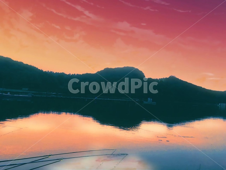 낚시,노을,강,바다,산,자연,풍경,nature,landscape,outdoors,옥외,water,물