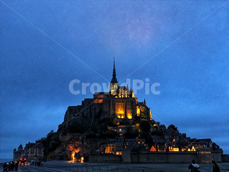 프랑스,파리,몽생미셸,야경,수도원,france,paris,montsaintmichel,nightscene,religioushouse