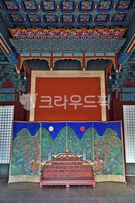 Moon and Obong disease,Munjeongjeon,Changgyeonggung Palace,jerk,Pyeonjeon,Sun,Throne,Ilwolobongdo