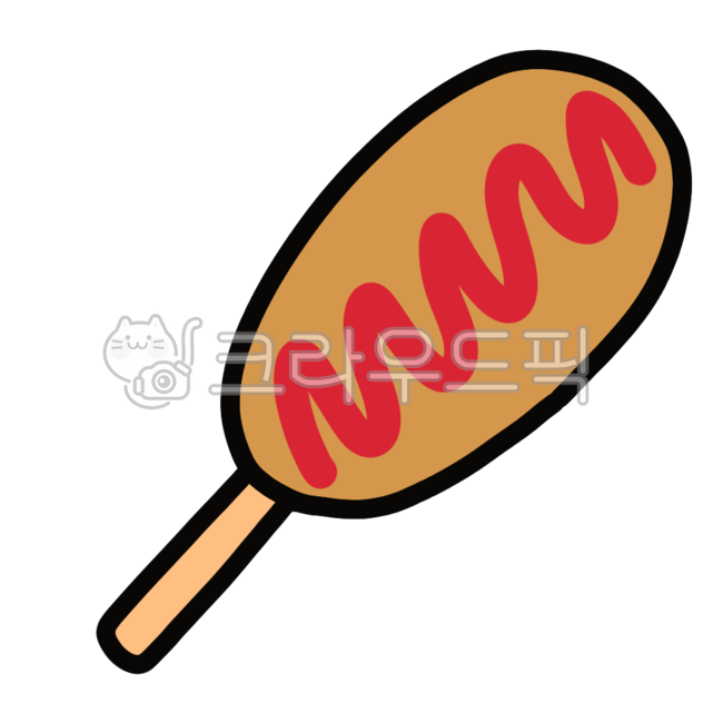 Hotdog,snack,sausage,food,Han River,street food,Street,snack bar,ketchup